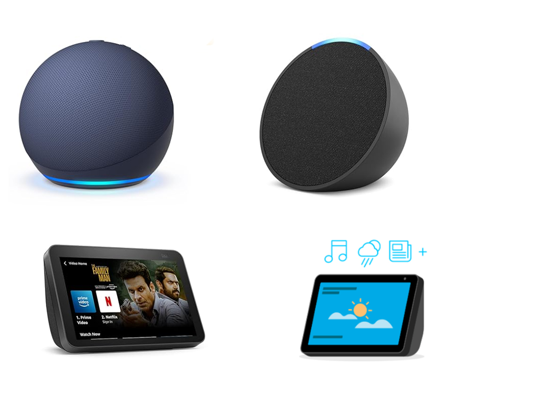 Echo Dot, Echo Pop, and Echo Show